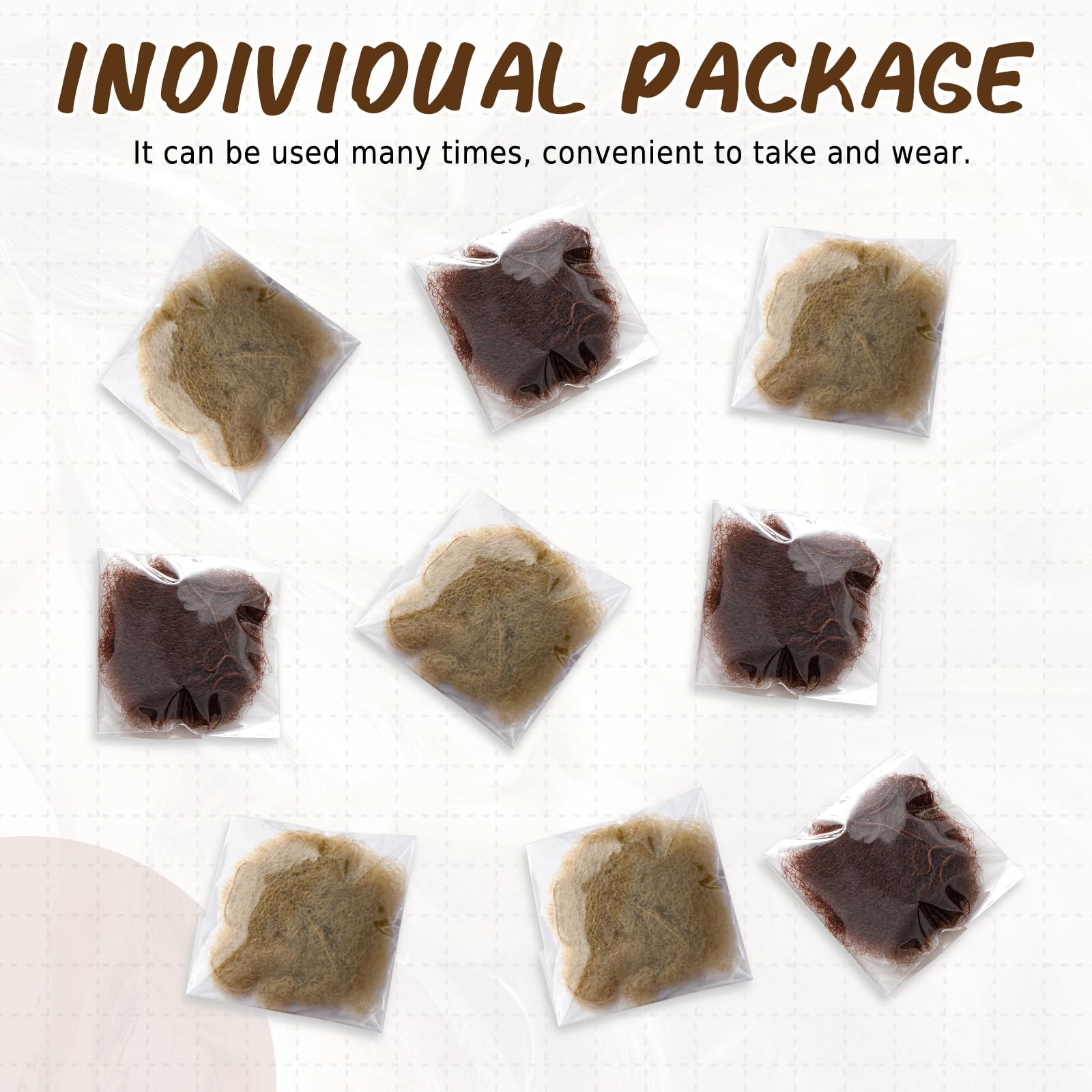 Individual packaging of Zonon invisible hair nets