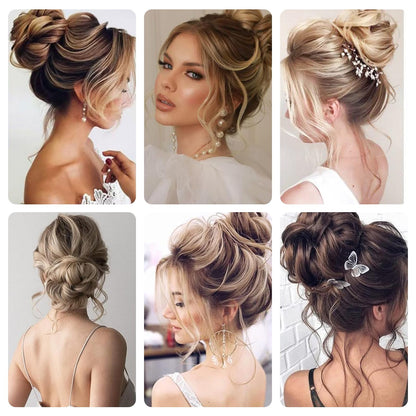 Packaging and contents of PKRFCJ hair bun set