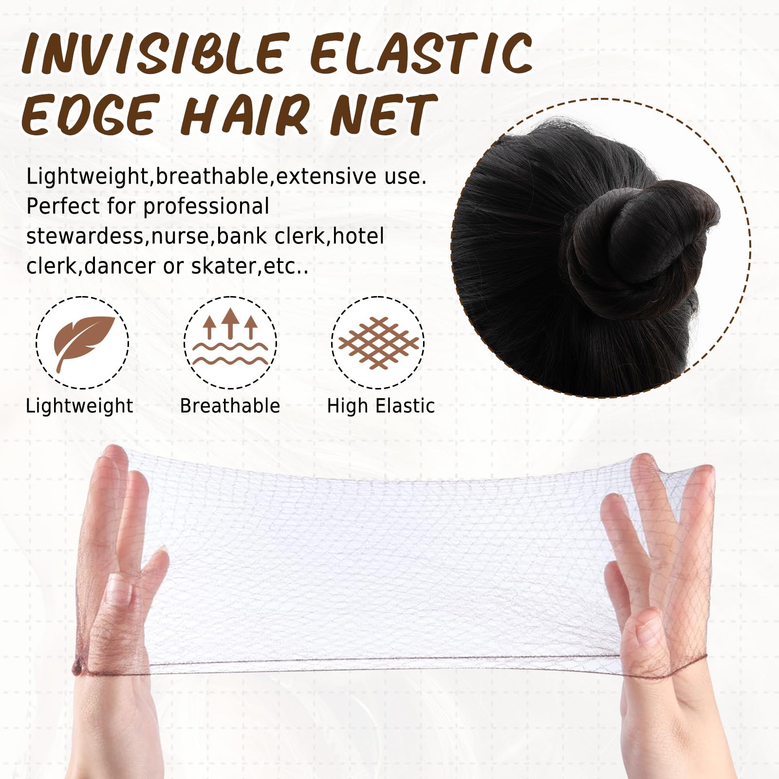 Zonon hair accessories set for ballet bun styling