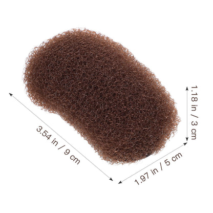 Side profile of the Beaupretty volumizing hair pad insert illustrating its ergonomic root-lifting shape.