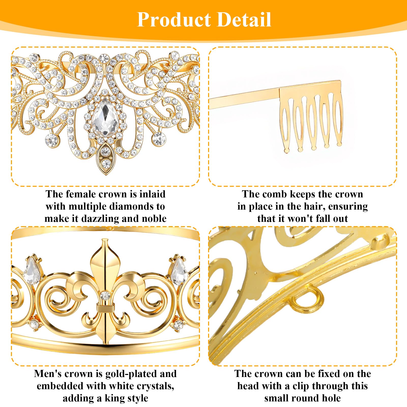 Yuanan king crown for men showing metal alloy construction