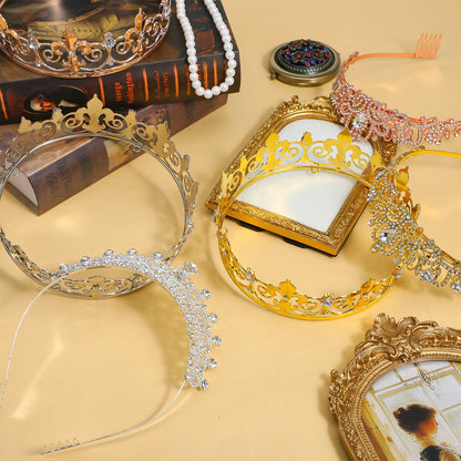 Group display of 6 piece royal crown set for men and women