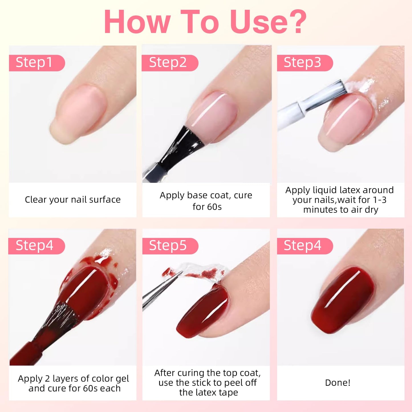 Using the liquid latex barrier for mess free water marbling and stamping nail designs