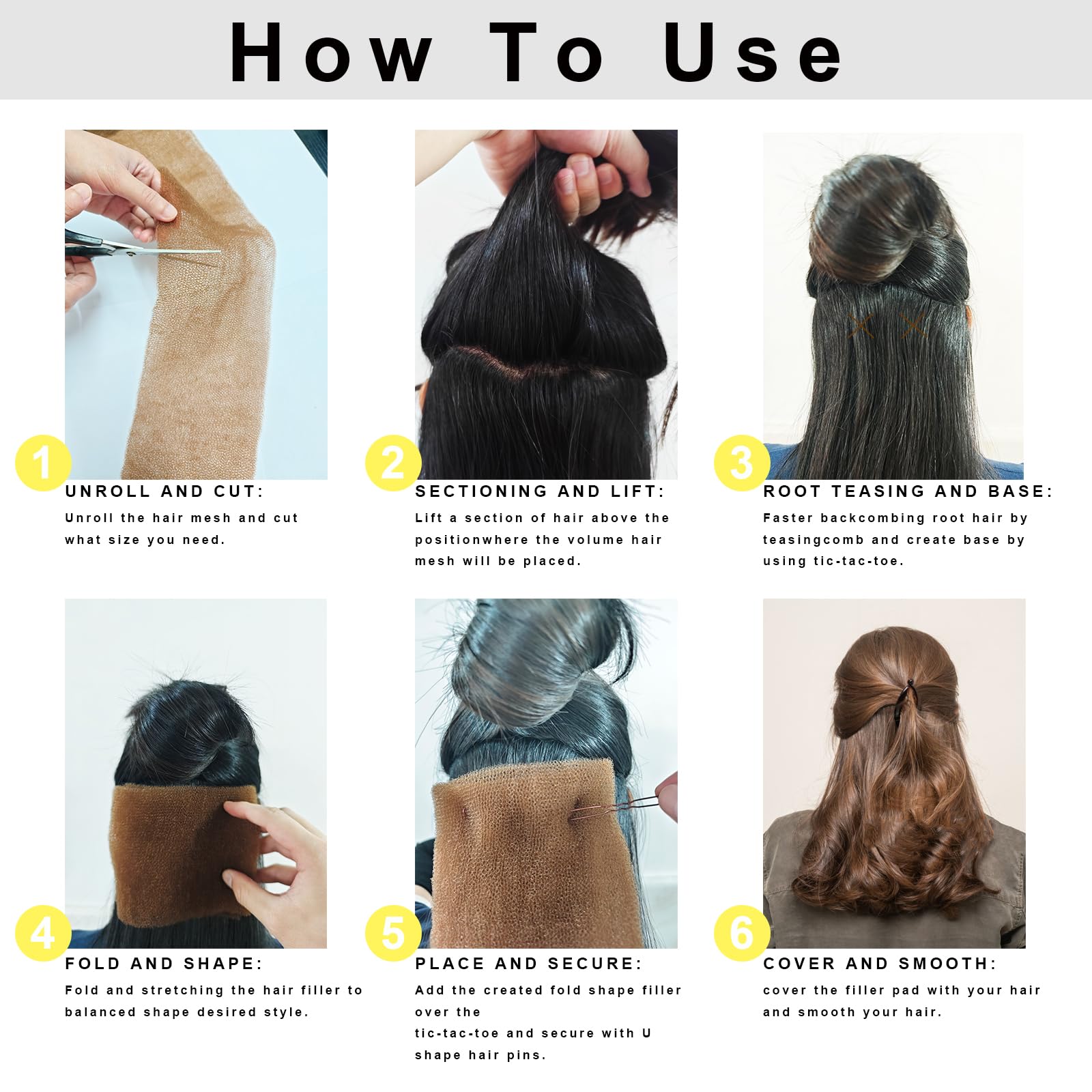 Professional hair styling kit with bobby pins and U-clips