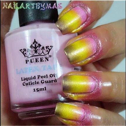 Complete packaging view of the imported USA authentic Pueen nail art skin protector.