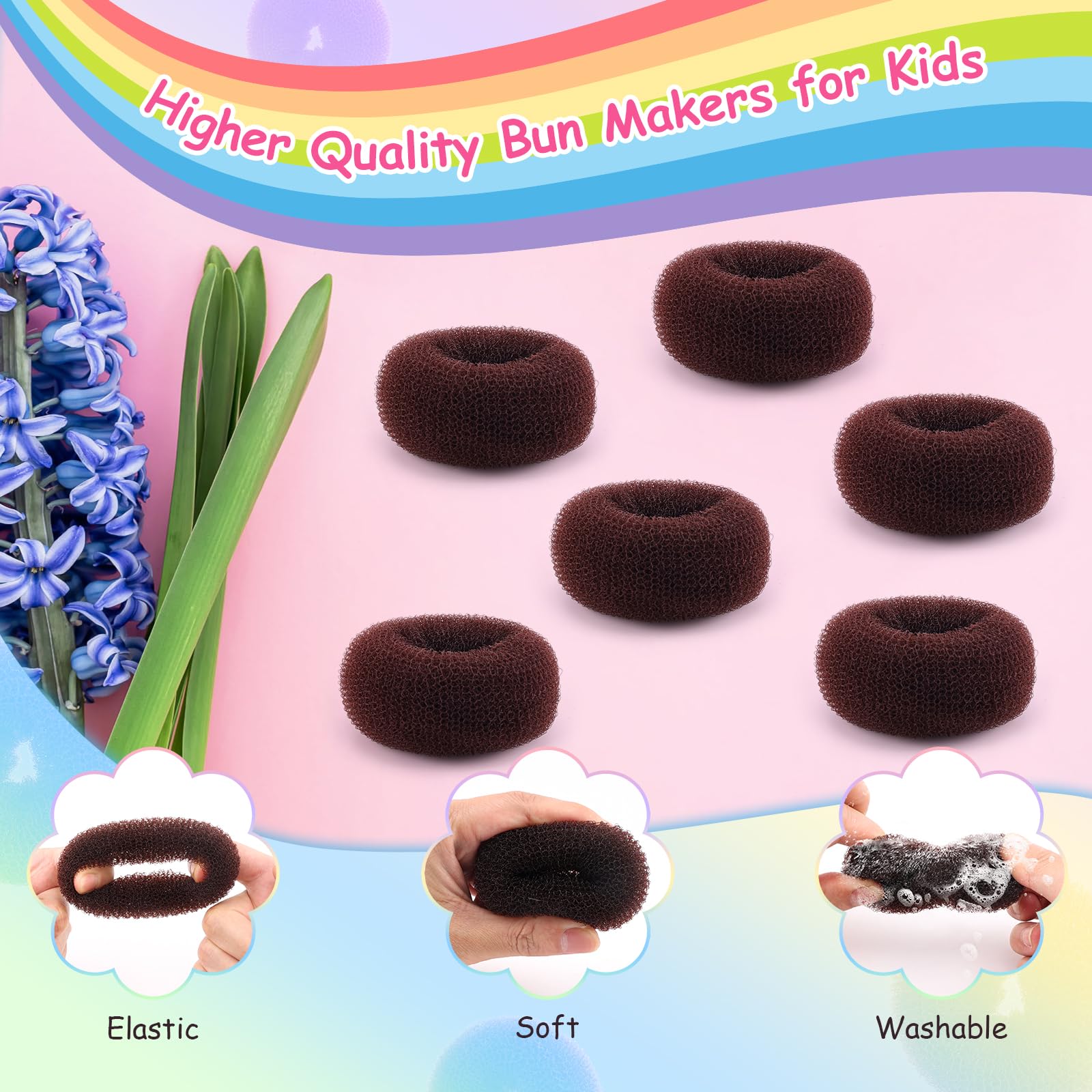 Nereids Net 2 inch chignon hair bun sock forms