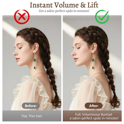 Assrect blonde hair volumizer sponge roll for updo styling
