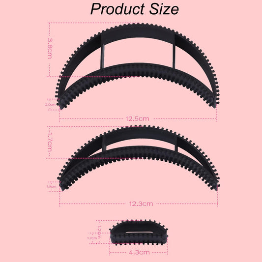 LZEDIRA hair puff maker tool set displaying the grip teeth configuration for salon volume