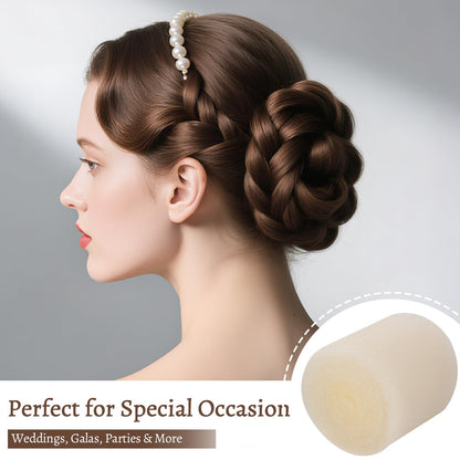 Customizable blonde sponge filler for bridal and party hairstyles