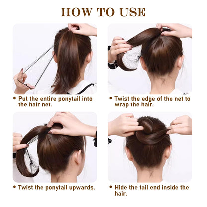 Top view of Quacc 20 piece hair net set contents