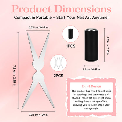 Cylinder magnet for cat eye nail art effects
