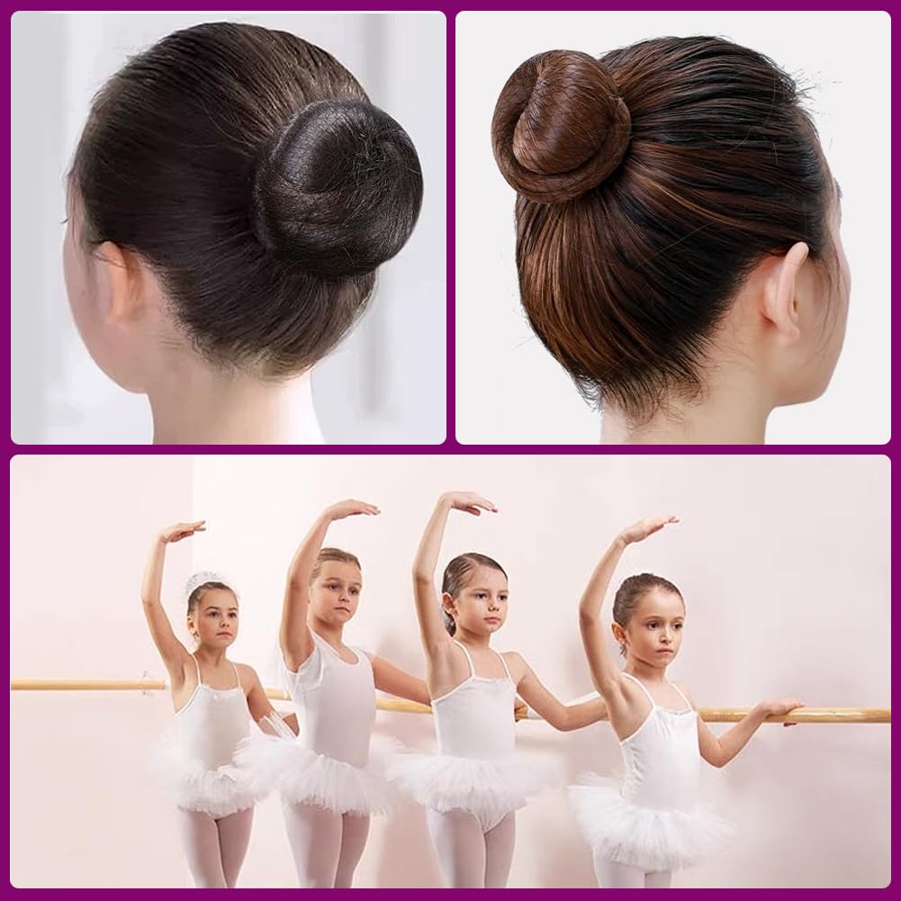 SIKCOSKI premium hair nets package layout showing all components for flight attendants and dancers