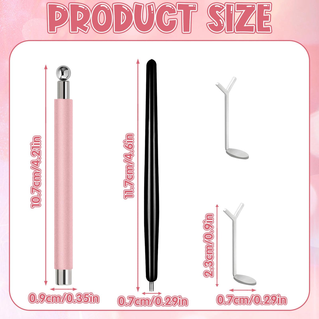 Bluedeal 3-in-1 magnetic pen for nail art closeup