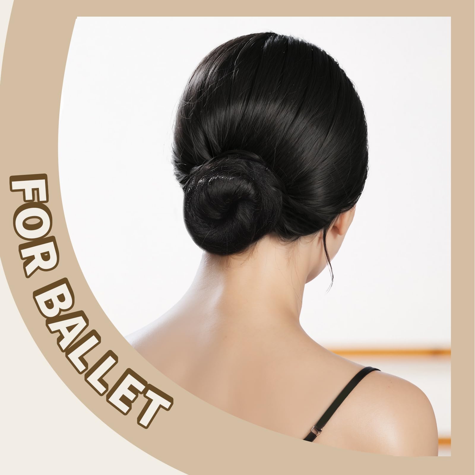 Close up of Ygdz invisible nylon hairnets for professional buns