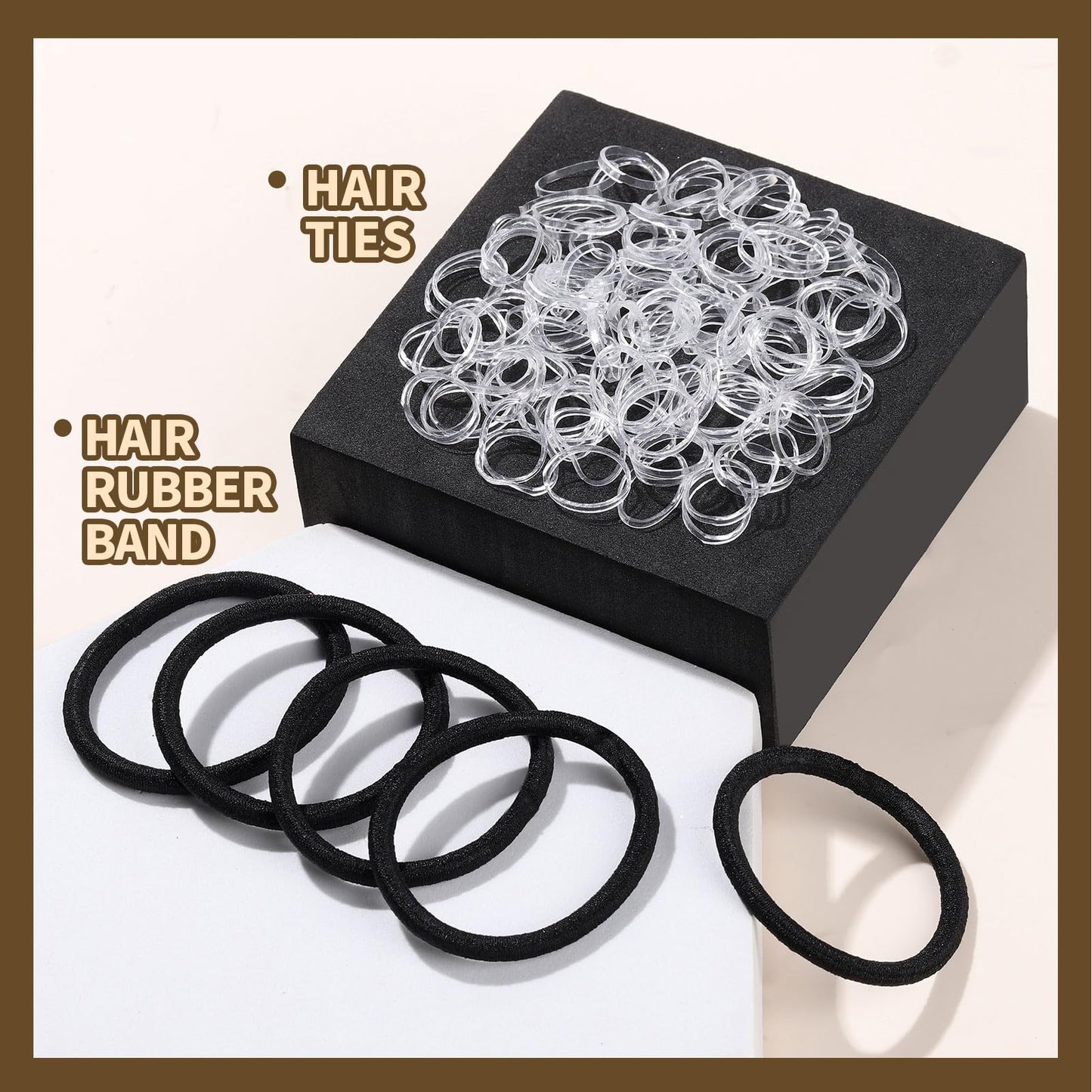 Ygdz hair accessory kit elastic bands and hair ties display