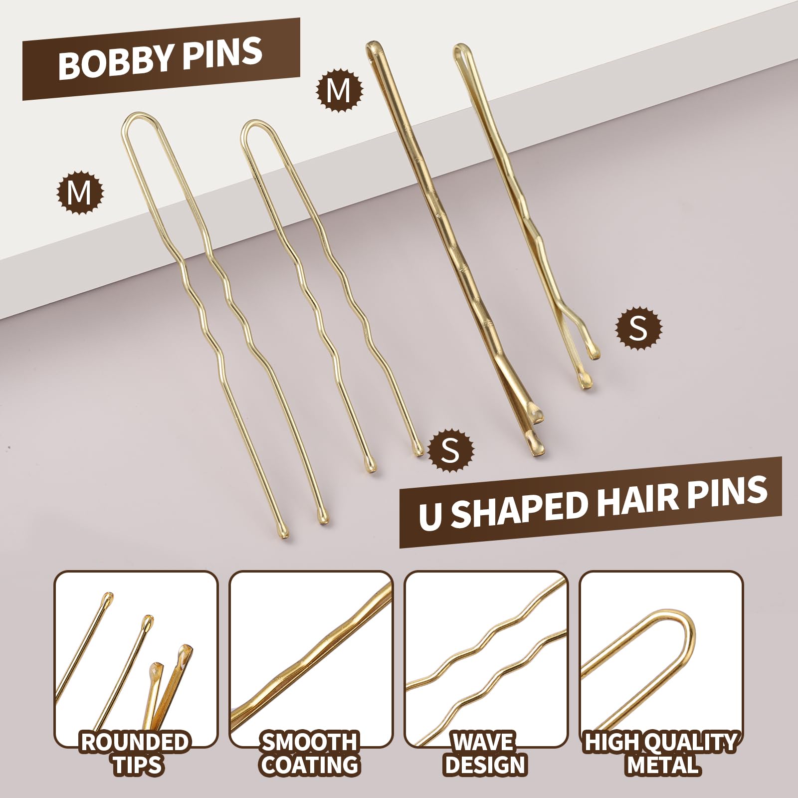Blonde hair accessories arranged for dance competition prep
