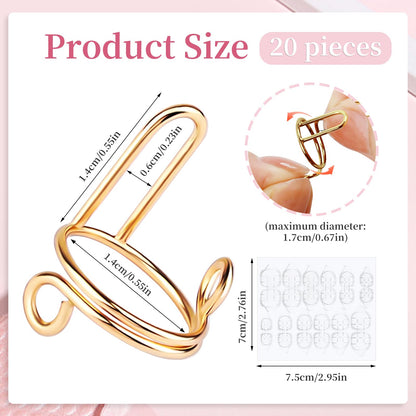 Close up of 120 pieces double sided jelly adhesive nail tabs