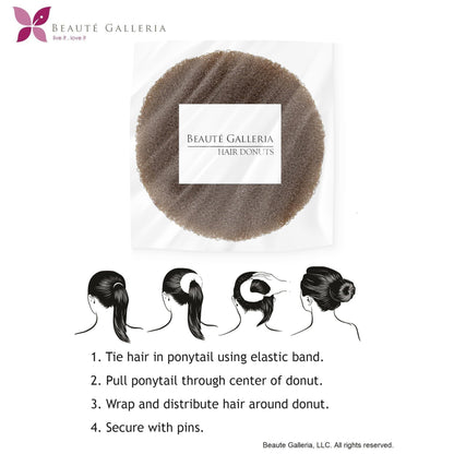Packaging look of the USA imported brown extra large hair donut ring maker