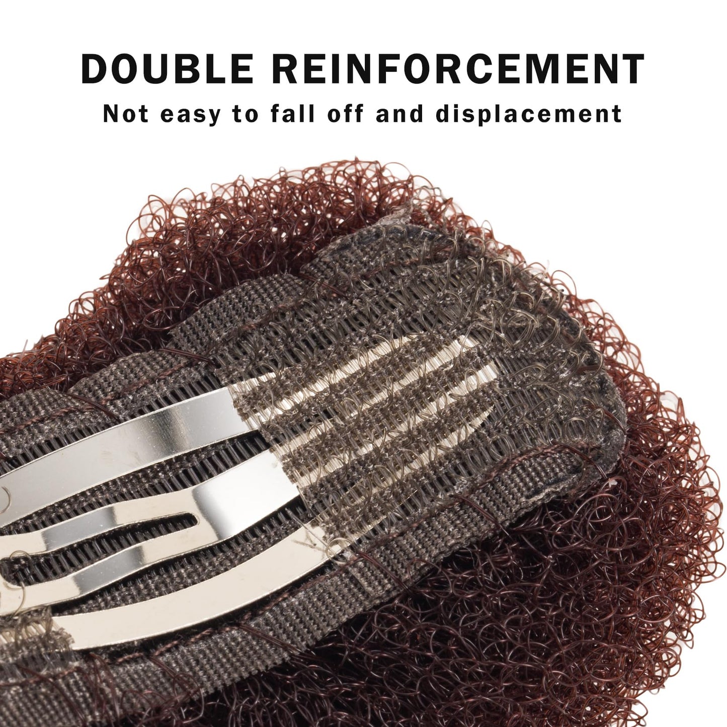 Authentic USA imported Vouchmind hair base volumizer set highlighting the black color for dark hair tones.