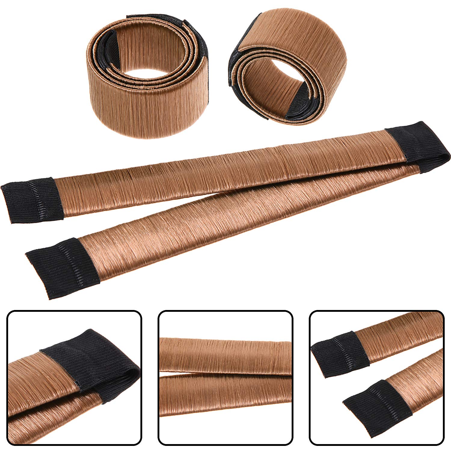 WILLBOND Snap bun marker sticks and elastic bands included in the 21-piece styling kit