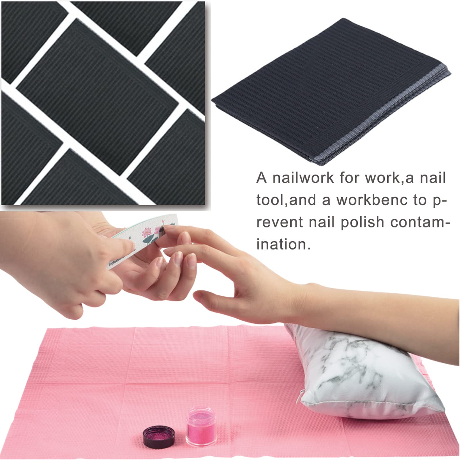 Water droplet resting on the leakproof surface of a LXIANGN salon table protector pad sheet