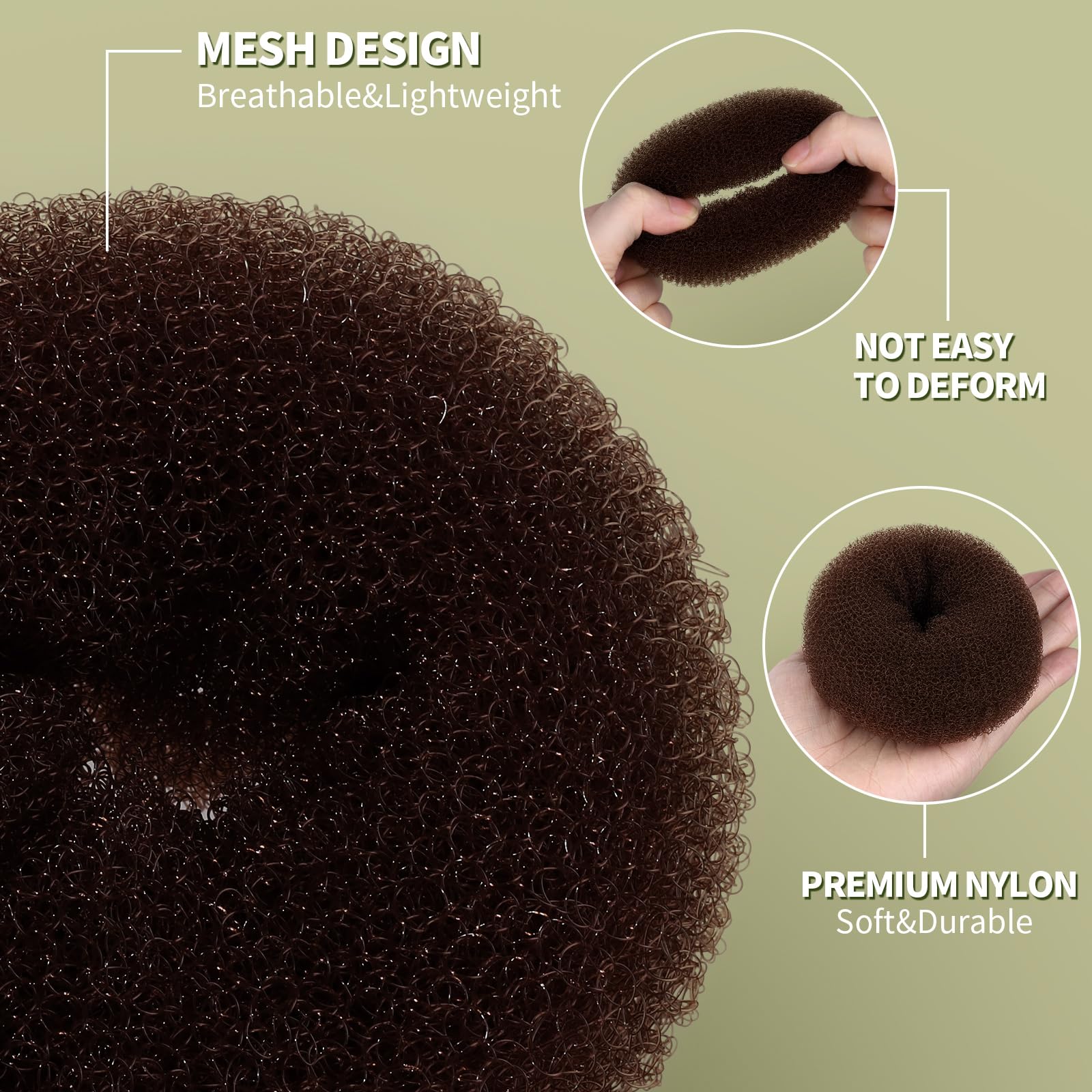 Fandamei styling kit showing hair nets and bobby pins
