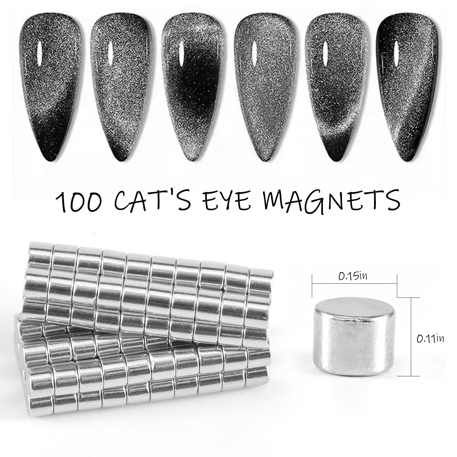 Xeaohesy neodymium magnets used for measuring acrylic nails