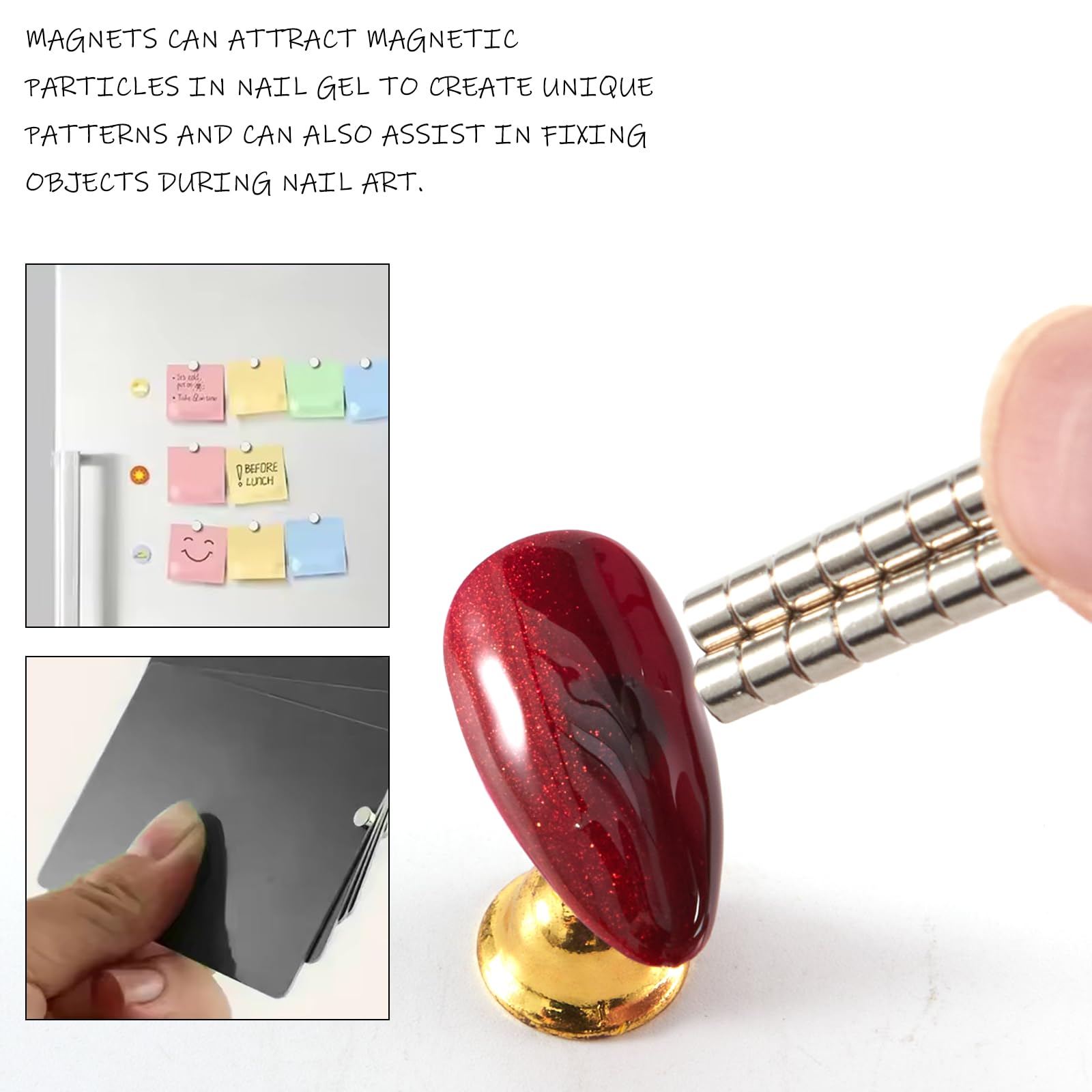 Silver plated cylinder magnets for DIY craft projects