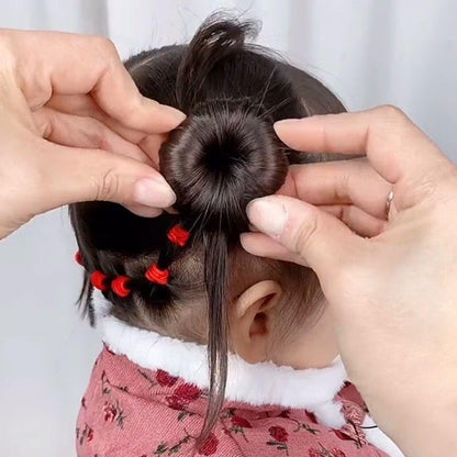 SQULIGT lightweight nylon hair chignon maker ring set package contents