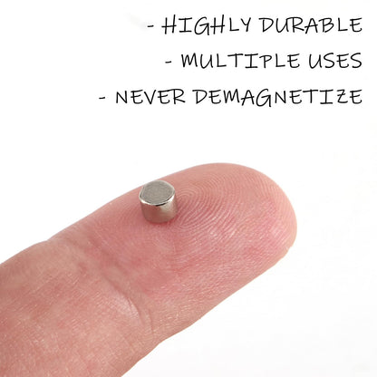 Pack of 100 mini magnets for office and home use