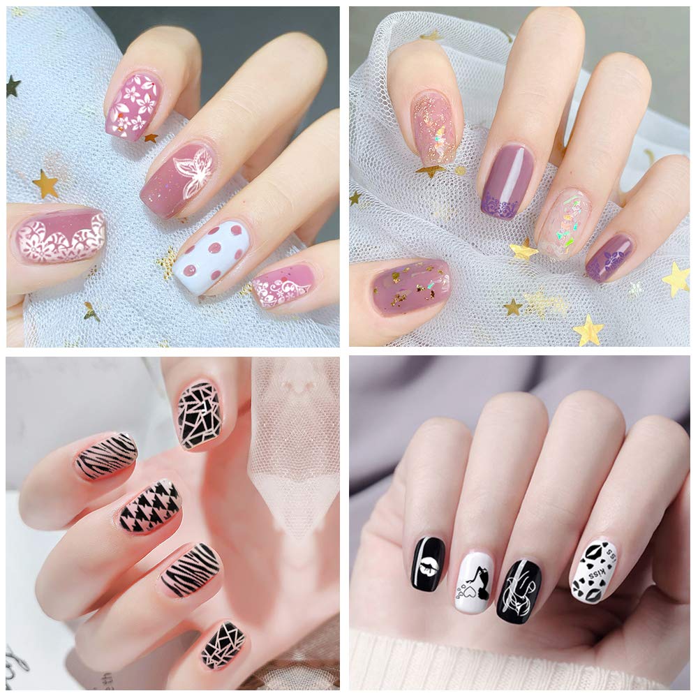 Detailed view of Biutee stainless steel nail art templates