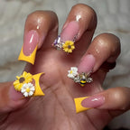 Assorted nail art gems arranged for creative selection.