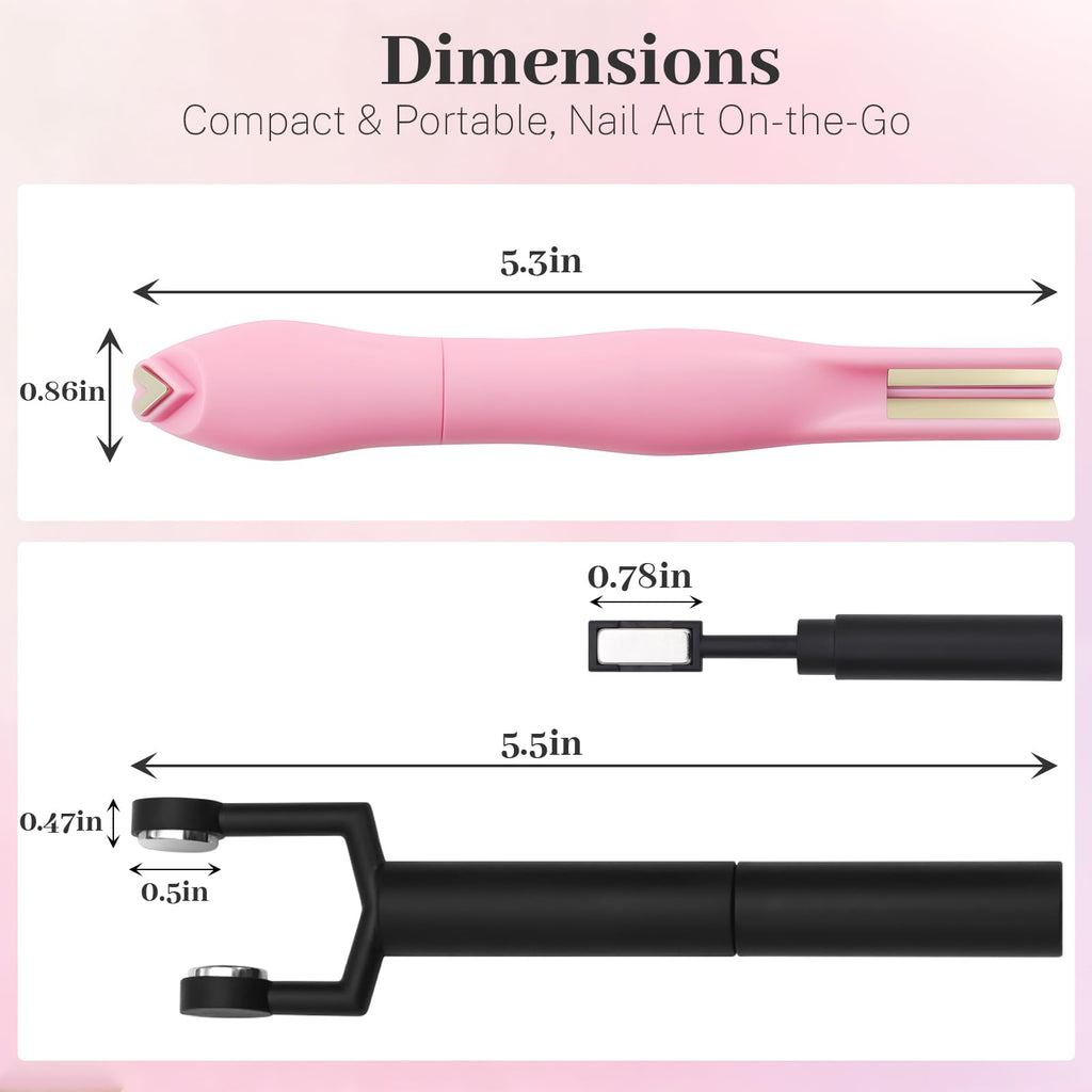 Complete manicure magnetic tool kit laid out flat.