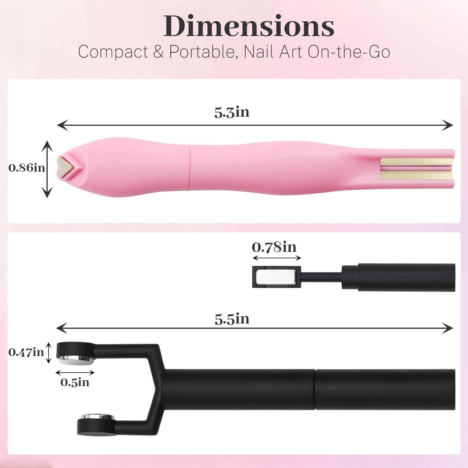 Professional magnetic nail art kit contents