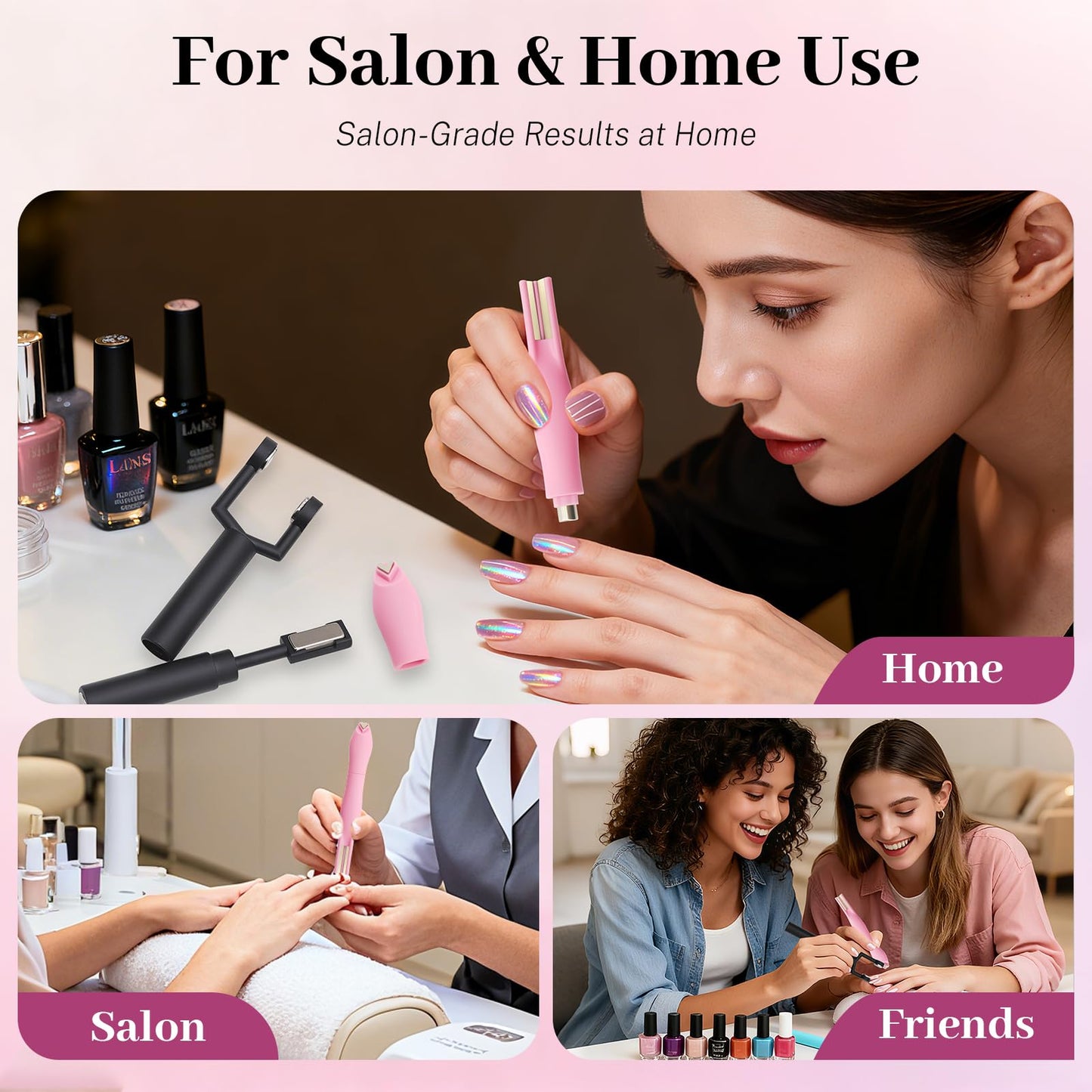 Using cat eye magnet for professional nail art design