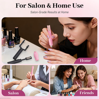 Using cat eye magnet for professional nail art design