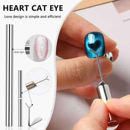 Heart shape magnet tool for 3d cat eye gel polish