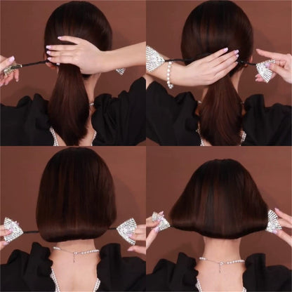 Takeberny 3 piece flexible camellia flower hair bun maker collection layout