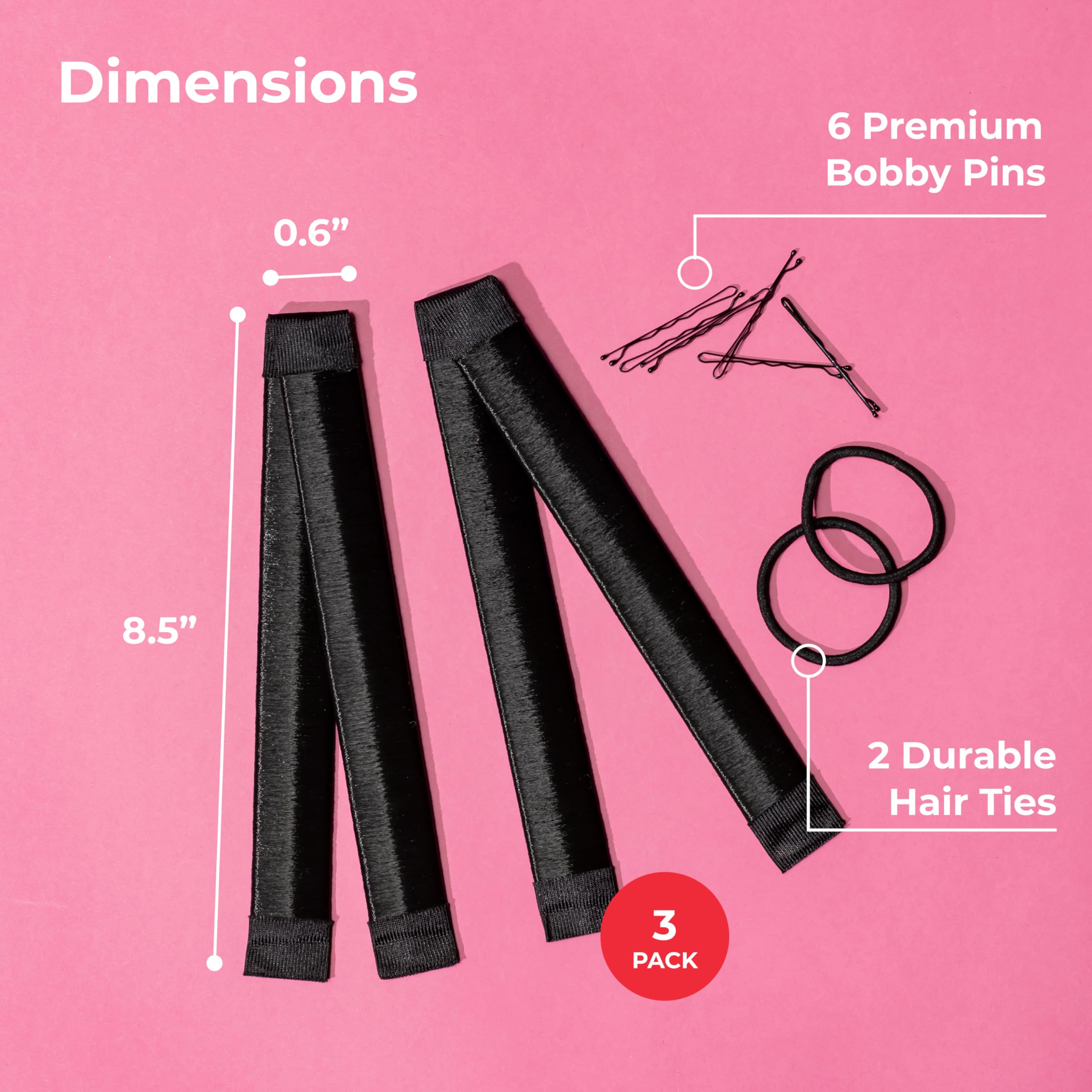 Close up shot of the durable snap mechanism on the premium hair bun accessory.