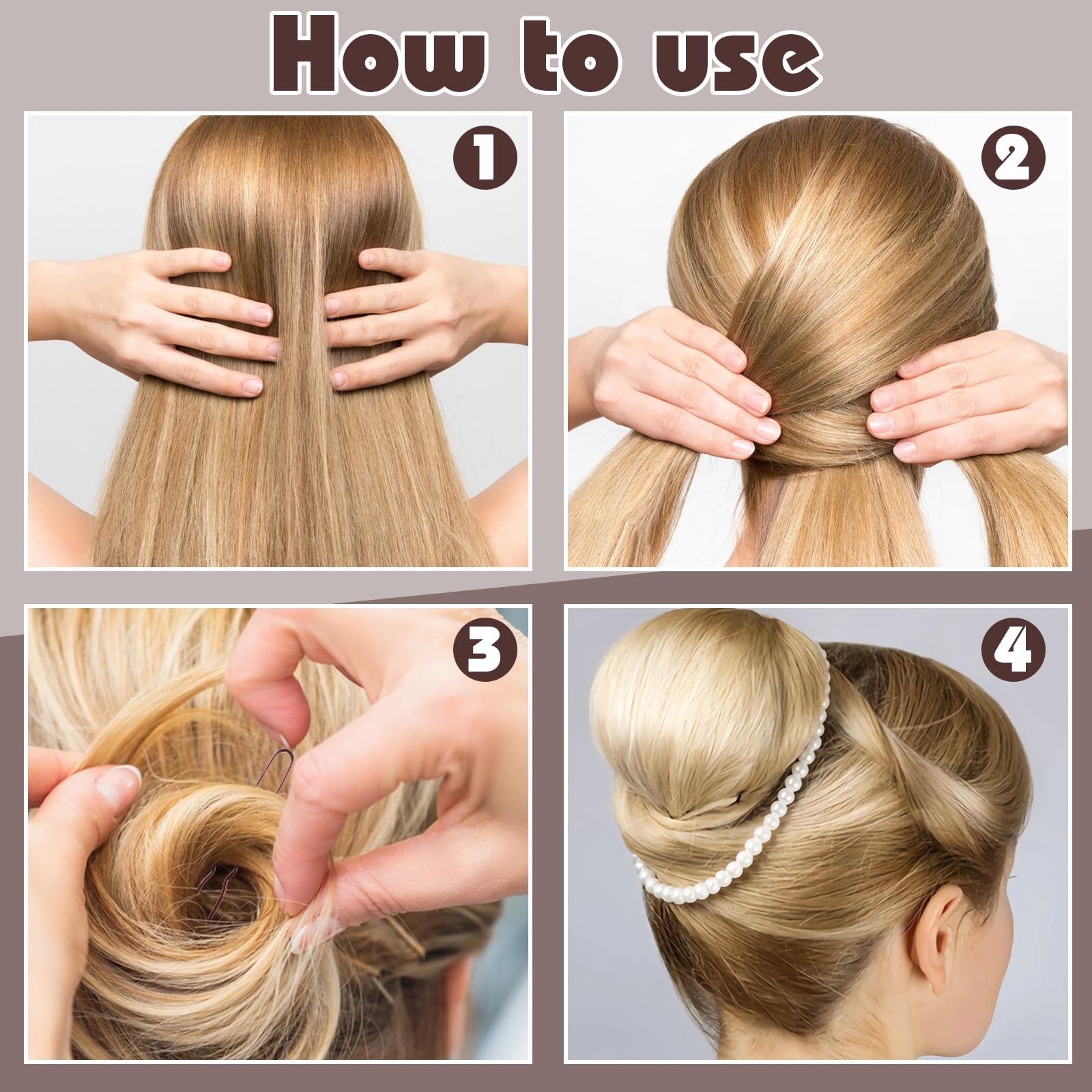 Three sizes of ProSuites metal bobby pins measuring two inches to over two and a half inches for various hair densities.