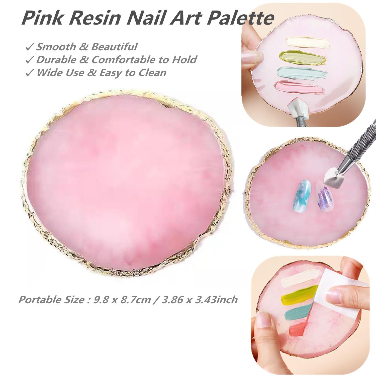 High density white nail art sponges for gradient manicure