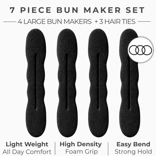 Close up view of the high density velvet foam texture and flexible inner wire of the Styla Hair twister shaper.