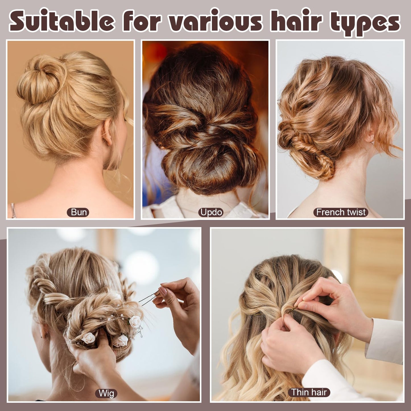 Premium imported hair styling kit showcasing the versatile color options blending with different hair shades.