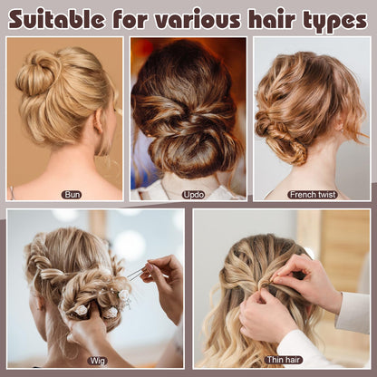 Premium imported hair styling kit showcasing the versatile color options blending with different hair shades.