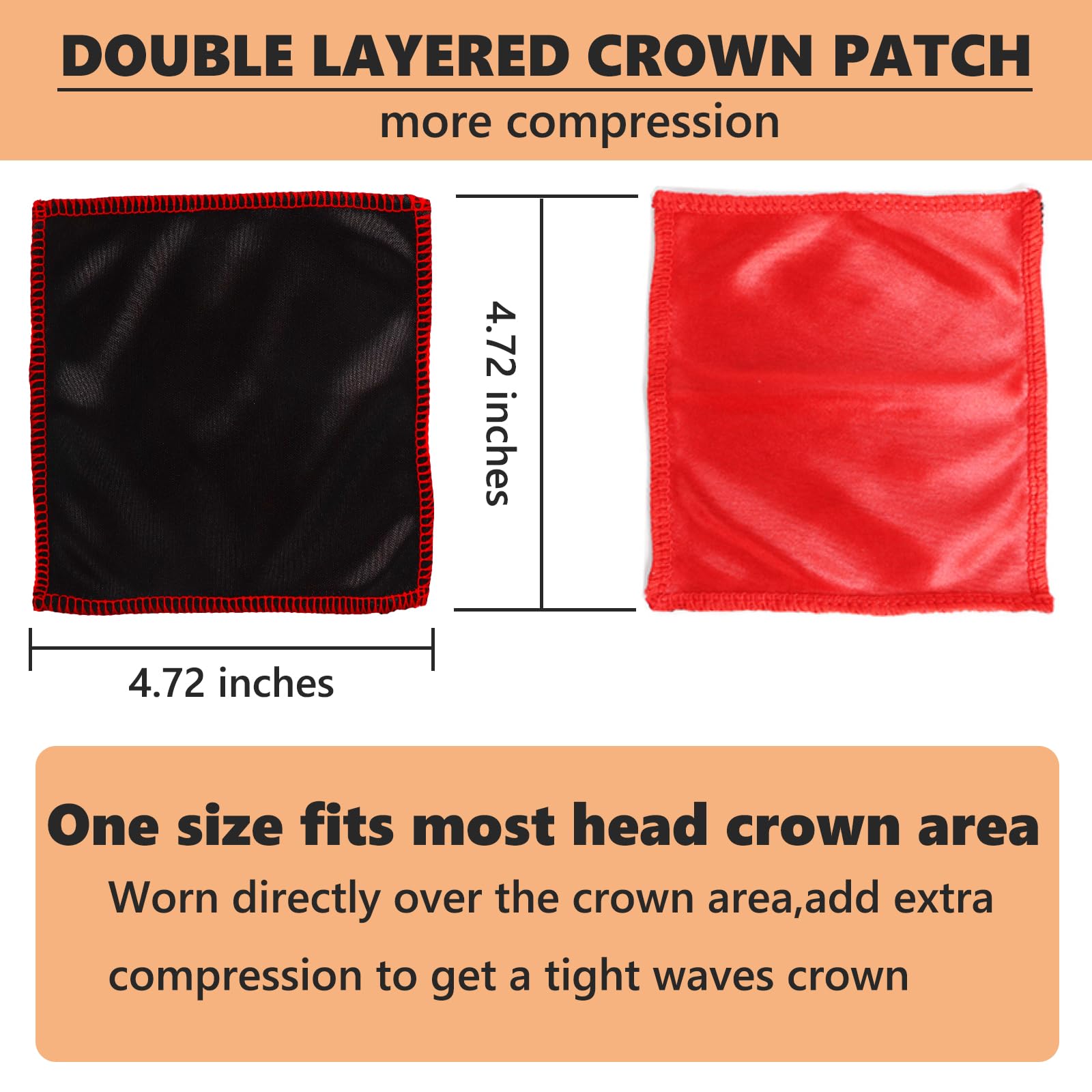 Himoswis 360 Waves Crown Compression patches illustrating the circular four point seventy two inch design