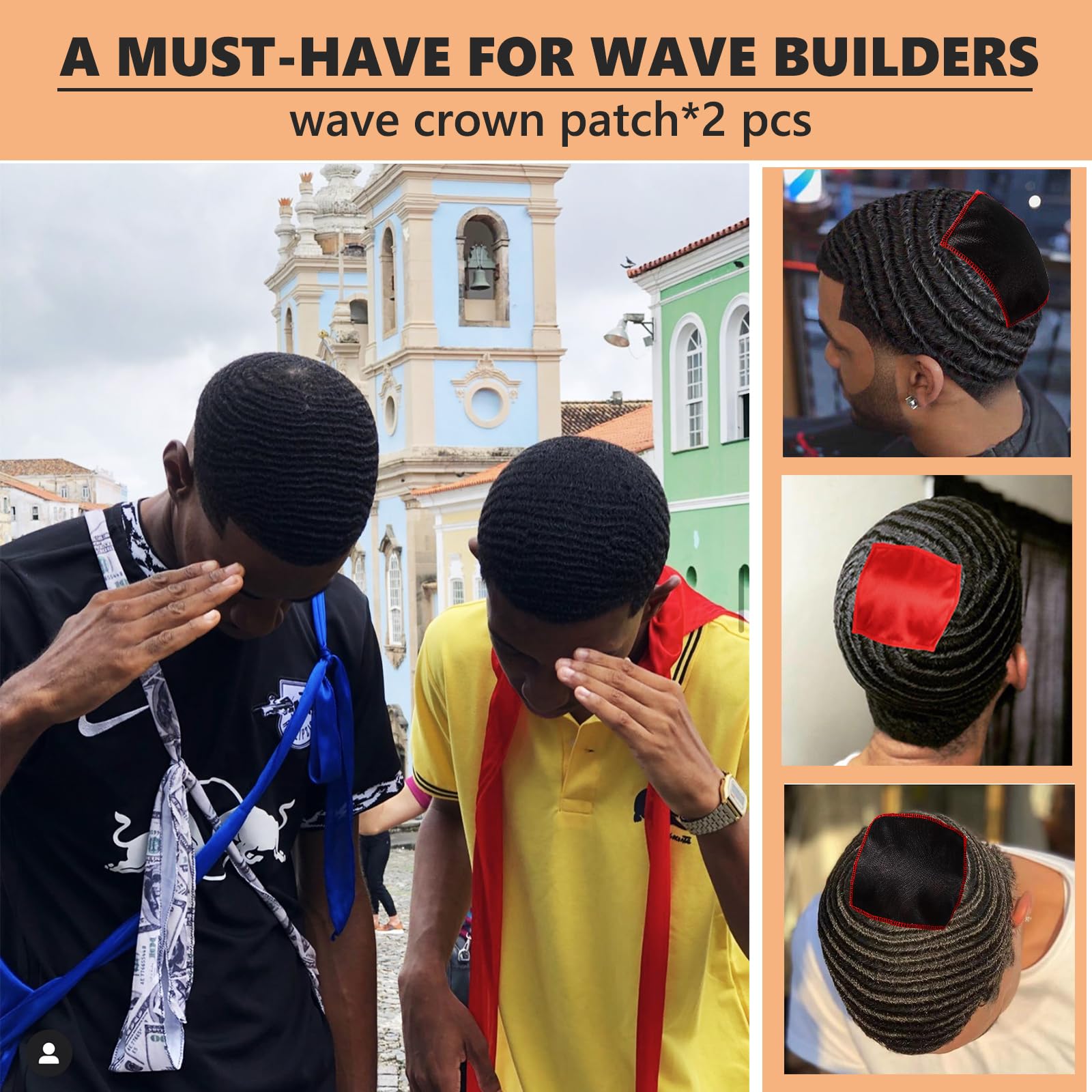 Himoswis hair wave patch set demonstrating the double layer construction for extra compression
