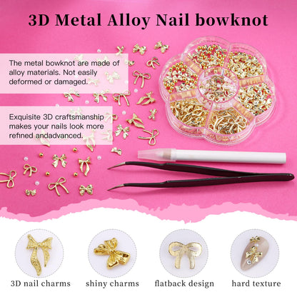 Tools included in EditTime nail art kit tweezers and pencil