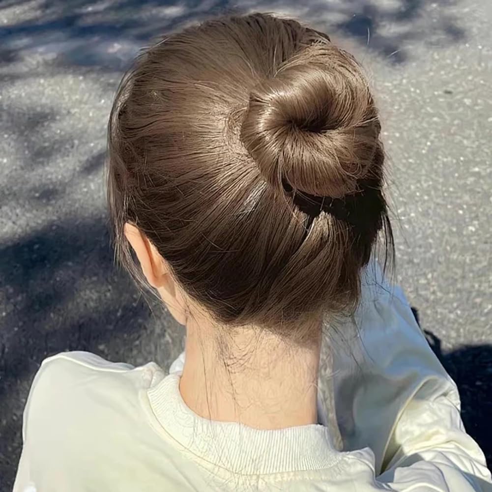 Demonstration of flexible hair bun twister being bent into circle shape