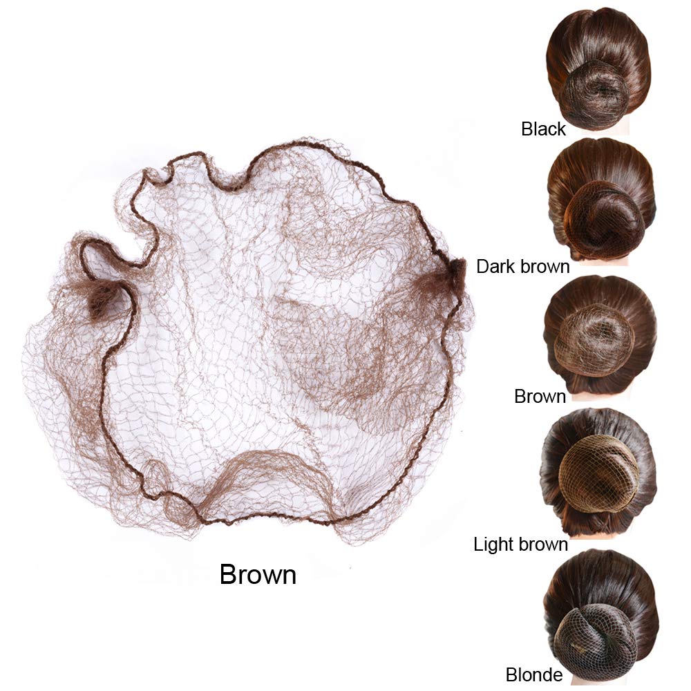 YANTAISIYU twenty inch elastic edge hair net stretched out for size reference