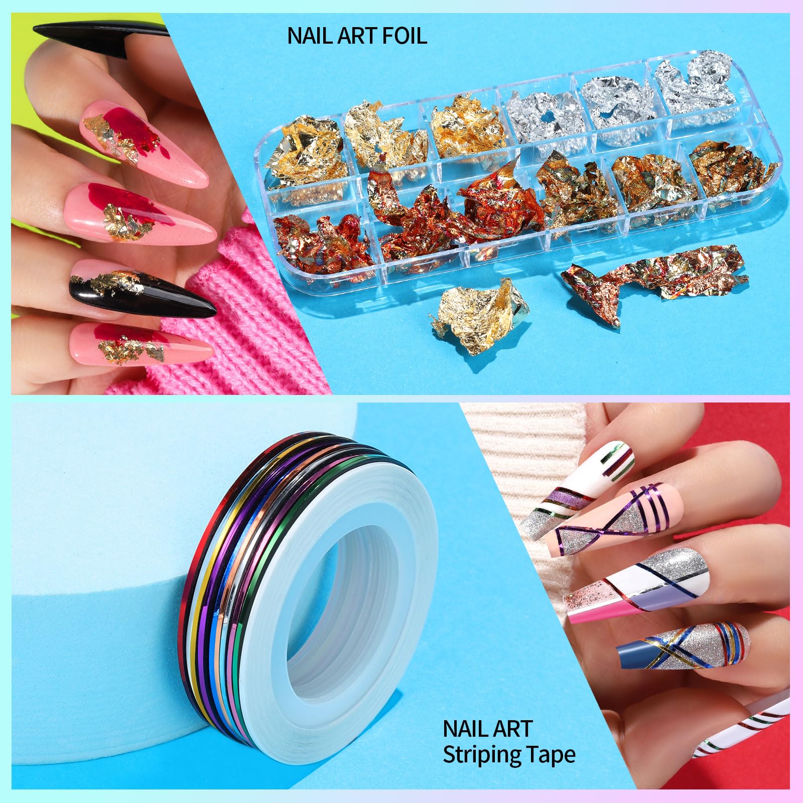Teenitor professional nail accessories display highlighting premium pink handles.